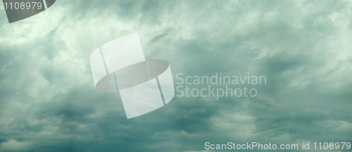 Image of Panoramic photo of cloudy sky