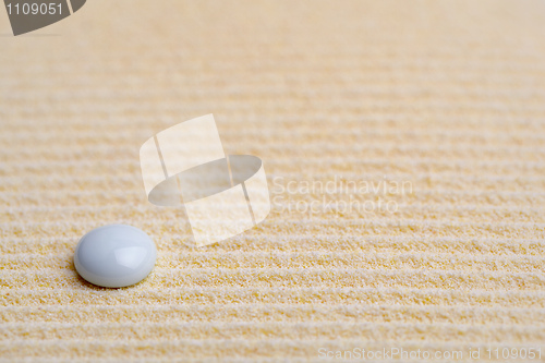 Image of Abstract background from sand and drop in zen style