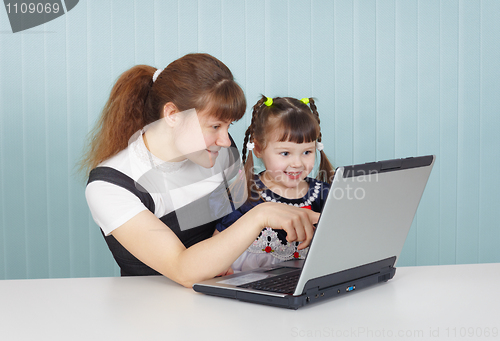 Image of Training of child to work on computer in game form