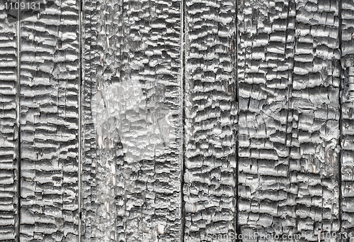 Image of Charred surface of wood - background