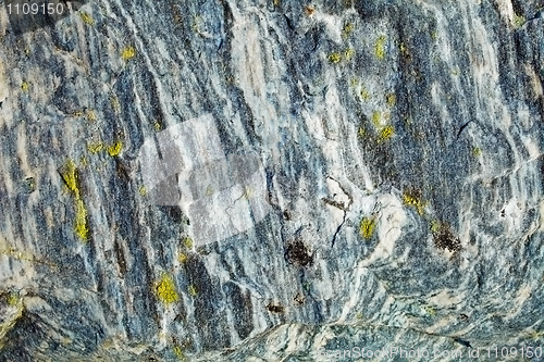 Image of Surface of granite rock with lichen