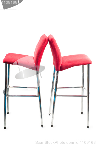 Image of Red bar stool
