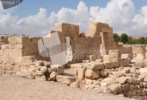 Image of Double entrance of ruined ancient temple