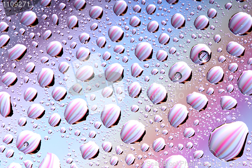 Image of Colorful water drops