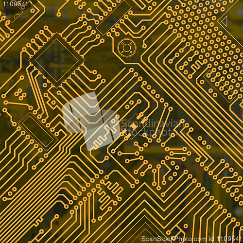 Image of Abstract electronic industrial circuit board background