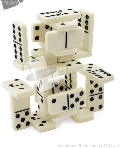 Image of Abstract figure of dominoes