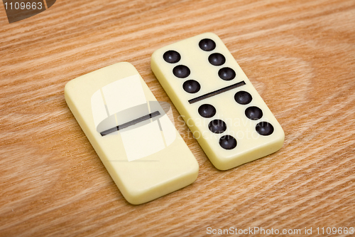 Image of Two different dominoes