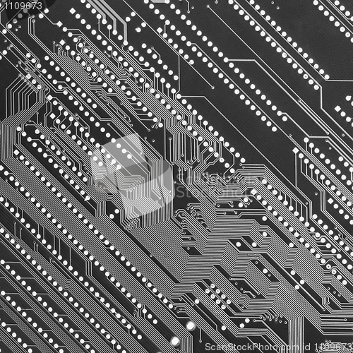Image of Circuit board industrial monochrome diagonal background