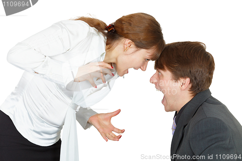 Image of Shouting at each other man and woman