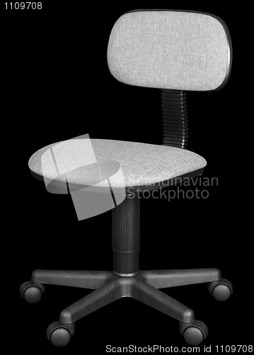 Image of Office chair isolated on black