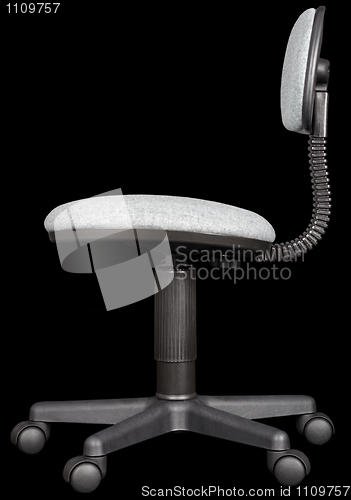 Image of Office chair isolated on black background