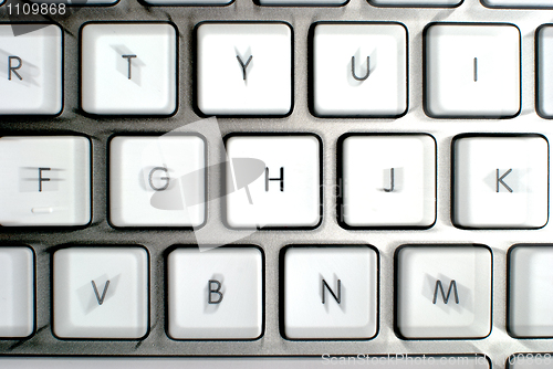 Image of Modern aluminum keyboard