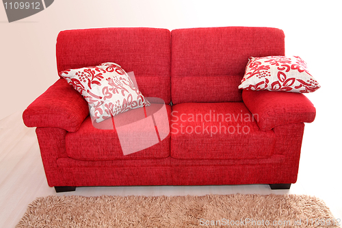 Image of Red sofa