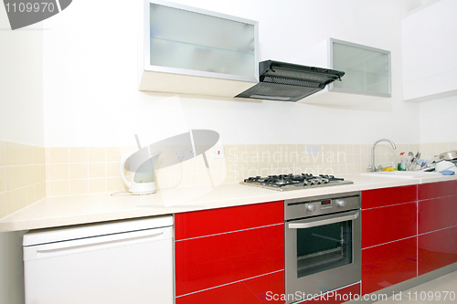 Image of Kitchen red