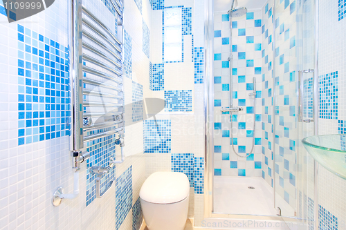 Image of Blue lavatory