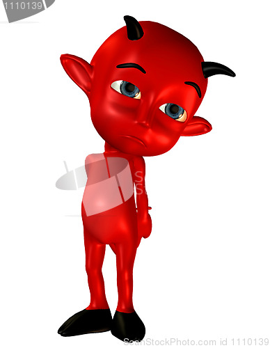 Image of sad little devil