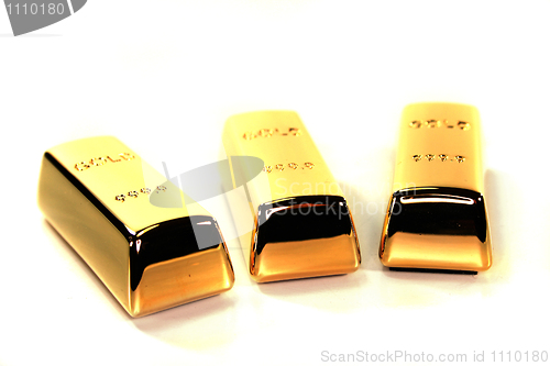 Image of three Gold bullion