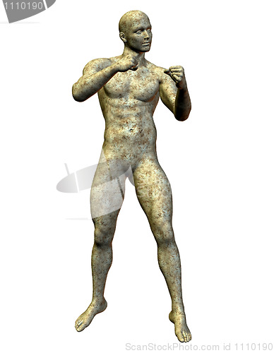 Image of Boxer statue made of stone