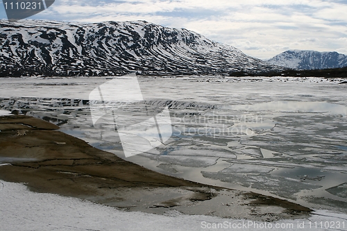 Image of Scenery with water, ice and snow
