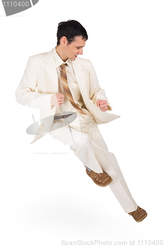 Image of Man in dynamic pose - high jump