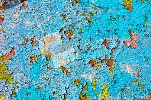 Image of Texture - old weathered wall with grunge paint