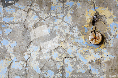 Image of Wall in thrown house with electroconducting fragments