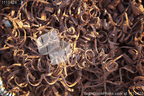 Image of Rusty garbage of industry - metal shaving