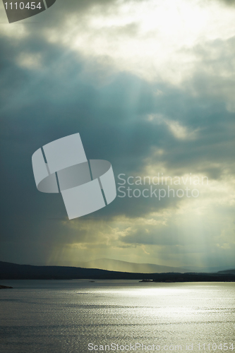 Image of Evening landscape with sea