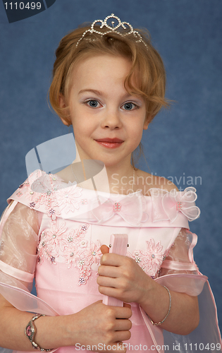 Image of Portrait of girl - teenager in beautiful dress