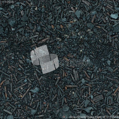 Image of Ground covered with ash and rust - seamless texture