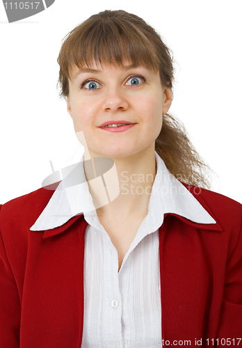 Image of Portrait of enchanted woman