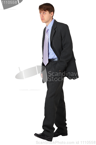 Image of Strolling young business man