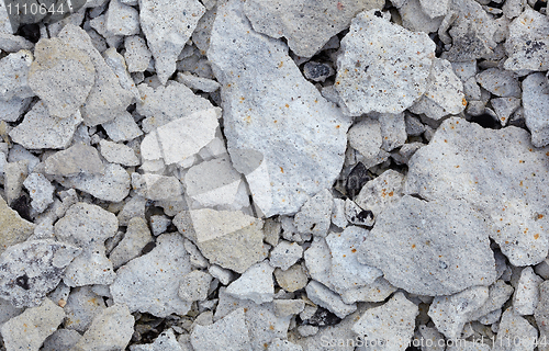 Image of Concrete rubble - remains of destroyed wall