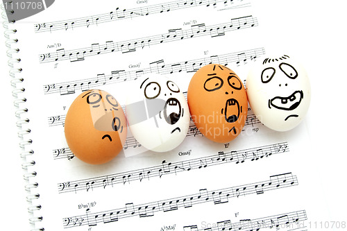 Image of Crazy eggs singing