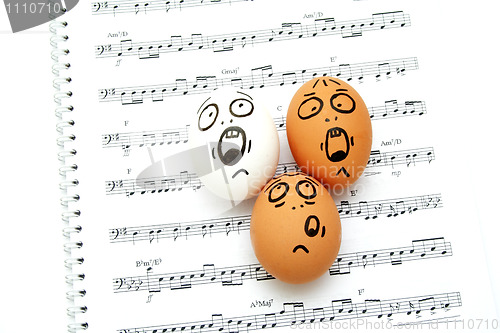 Image of Crazy eggs singing