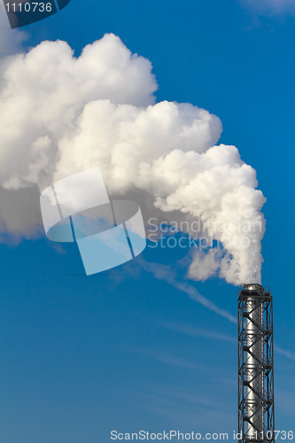 Image of Polluting smoke coming out of chimney 