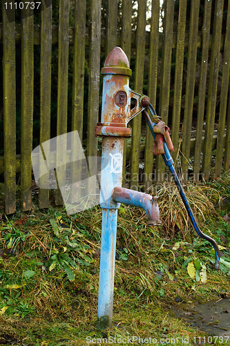 Image of Countryside old water pump