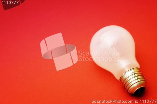 Image of Background with lit lightbulb