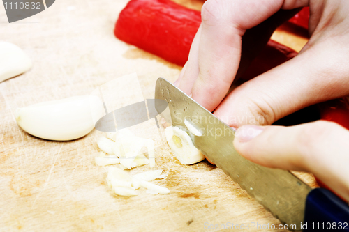 Image of Chopping vegetables