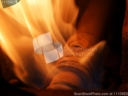 Image of  Natural gas is burning (I)