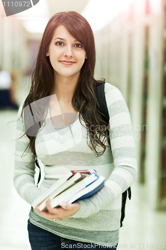 Image of Mixed race ollege student