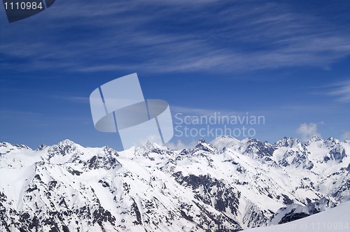 Image of Caucasus Mountains. View from Dombai