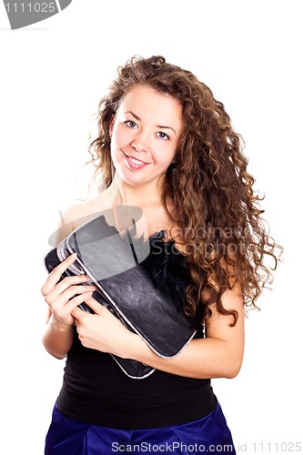 Image of woman holding a bag 