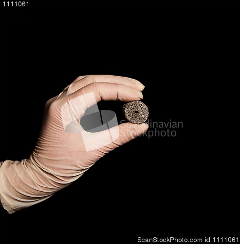 Image of steel construction made of spongious titanium nickelide
