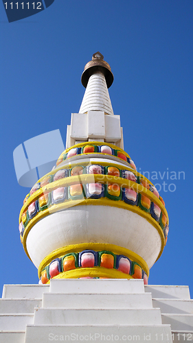 Image of White pagoda in Mongolia