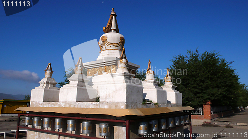 Image of White padoda in Mongolia