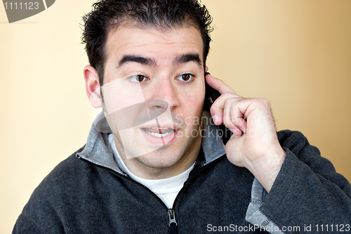 Image of Man Talking On His Cell Phone