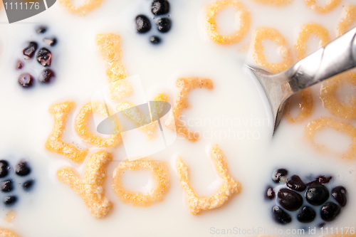 Image of I Love You Breakfast Message