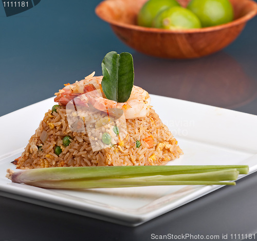 Image of Shrimp Fried Rice Pyramid