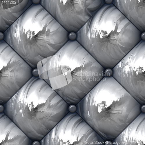 Image of Shiny Padded Upholstery Pattern